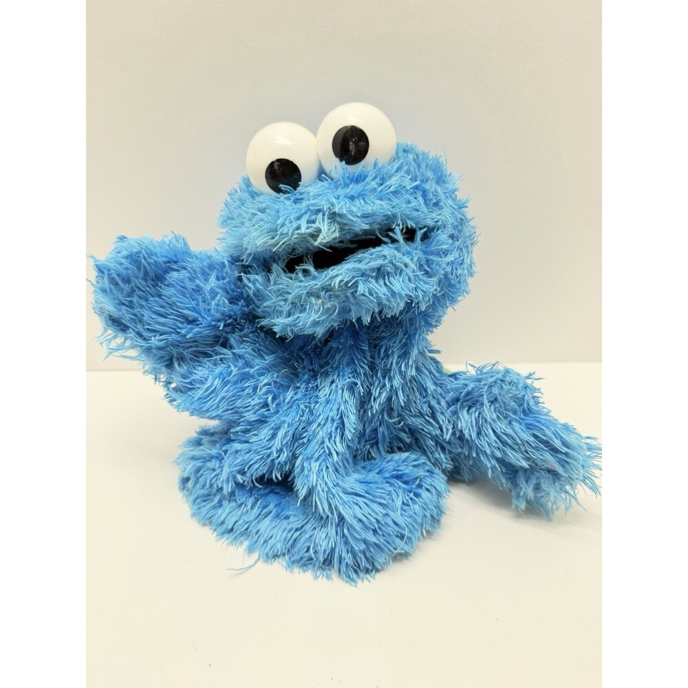 GUND Sesame Street Cookie Monster 2019 Plush Furry Blue Hand Puppet 9”